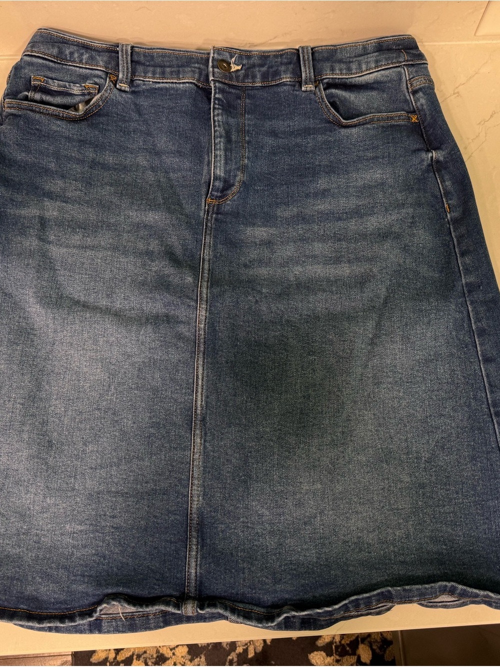 Liz Claiborne Stretchy Jean Skirt